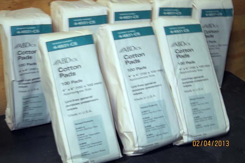 Lot 88 AB Dick Cotton Pads WireBids